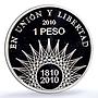 Argentina 1 peso Aconcagua May Revolution KM-164 PR 67 PCGS silver coin 2010