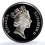 Bermuda 10 cents Elizabeth II KM-46a Lilly Flower PR 70 PCGS silver coin 1995