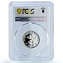 Malaysia 1 ringgit Republic KM-54a PR 67 PCGS silver coin 1992