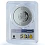 Aruba 5 florins Yuwana KM-68 Wildlife Fauna Lizard PR 70 PCGS silver coin 2021