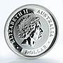 Australia 1 dollar Year of the Monkey Lunar Series I Silver Gilded Coin 2004