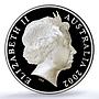 Australia 1 dollar Melbourne Mint Gilt KM-660 PR 70 PCGS silver coin 2002