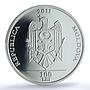 Moldova 100 lei National Bank KM-62 Anniversary PR 70 PCGS silver coin 2011