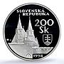 Slovakia 200 korun Spis Castle KM-44 Architecture PR 70 PCGS silver coin 1998