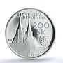 Slovakia 200 korun Spis Castle KM-44 Architecture PR 70 PCGS silver coin 1998
