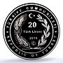 Turkiye 20 lira Dede Korkut KM-1452 Literature PR 70 PCGS silver coin 2019