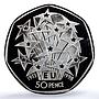 Great Britain 50 pence EU European Union KM-992a S-H9 PR68 PCGS silver coin 1998