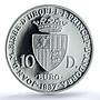 Andorra 10 diners Treaty of Rome EU Conference Woman PR69 PCGS silver coin 1997