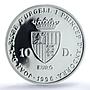 Andorra 10 diners 25 Years Prince Jubilee Bishop PR69 PCGS silver coin 1996
