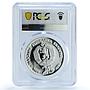 Bulgaria 25 leva Endangered Wildlife Bears Forest PR66 PCGS silver coin 1989
