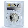 Czechoslovakia 10 korun Bratislava University House PR68 PCGS silver coin 1967