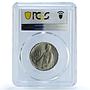 Czechoslovakia 50 korun 3d Anniversary of Slovak Uprising MS64 PCGS Ag coin 1947
