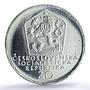 Czechoslovakia 20 korun Poet Andrej Sladkovic Poetry PR68 PCGS silver coin 1972
