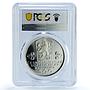 Czechoslovakia 500 korun National Federation Oak Tree PR64 PCGS silver coin 1988
