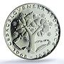 Czechoslovakia 500 korun National Federation Oak Tree PR64 PCGS silver coin 1988