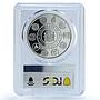 Spain 10 euro Galleon Ship Clipper Navigation PR69 PCGS silver coin 2002