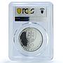 Slovakia 200 korun Slovak Language Politics Writers PR66 PCGS silver coin 1993
