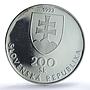 Slovakia 200 korun Slovak Language Politics Writers PR66 PCGS silver coin 1993