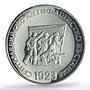 Bulgaria 5 leva 50 Years of the Anti-Fascist Uprising PR67 PCGS silver coin 1973