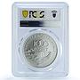Hungary 1000 forint Protect Our World Fragile Bird Map MS69 PCGS Ag coin 1994