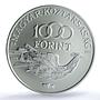 Hungary 1000 forint Protect Our World Fragile Bird Map MS69 PCGS Ag coin 1994