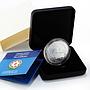 Azerbaijan 5 manat European Games in Baku Diving silver coin 2015