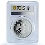 Russia 3 rubles Millennium of Science Atom Satellite PR69 PCGS silver coin 2000