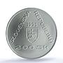 Slovakia 200 korun Bratislava Tram Trains Railroads MS70 PCGS silver coin 1995