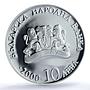 Bulgaria 10 leva Church of Pantokrator in Nessebar PR68 PCGS silver coin 2000