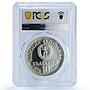 Bulgaria 10 leva Cosmonaut Flight Space Satellite PR63 PCGS silver coin 1979