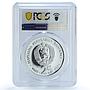 Bulgaria 25 leva Summer Olympic Games Rowers Boat PR68 PCGS silver coin 1989