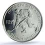 Czechoslovakia 100 korun Ice Hockey World Cup MS69 PCGS silver coin 1985
