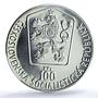 Czechoslovakia 100 korun Ice Hockey World Cup MS69 PCGS silver coin 1985