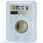 Czechoslovakia 50 korun Telc City Buildings Architecture PR69 PCGS Ag coin 1986