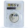 Italy 5 euro 50 Years Moon Landing Space Astronauts PR70 PCGS silver coin 2019
