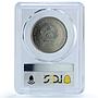 Vietnam 10 dong Dinosaur Diplodocus MS67 PCGS CuNi coin 1993