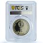 Bulgaria 5 leva Art Historian Lyudmila Zhivkova PR66 PCGS CuNi coin 1982