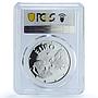 Bulgaria 10000 leva Euro Rhyton Rider of Madara PR67 PCGS silver coin 1998