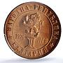 Bulgaria 1 lev April Uprising Against Turks PR68 PCGS bronze coin 1976