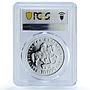 Bulgaria 10000 leva Euro Rhyton Rider of Madara PR69 PCGS silver coin 1998