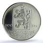 Czechoslovakia 100 korun President Antonin Zapotocky PR69 PCGS silver coin 1984