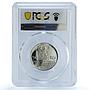 Czechoslovakia 50 korun Bratislava Landscapes PR68 PCGS silver coin 1986