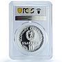 Bulgaria 10 leva Cosmonaut Flight Space Satellite PR64 PCGS silver coin 1979
