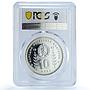 Bulgaria 10 leva Football World Cup in Spain Sombrero PR66 PCGS Ag coin 1982