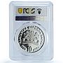 Bulgaria 10 leva Acceptance in the European Union PR67 PCGS silver coin 2000