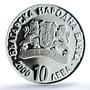 Bulgaria 10 leva Acceptance in the European Union PR67 PCGS silver coin 2000