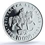 Bulgaria 10000 leva Euro Rhyton Rider of Madara PR68 PCGS silver coin 1998