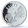 Bulgaria 10000 leva Euro Rhyton Rider of Madara PR68 PCGS silver coin 1998