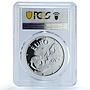 Bulgaria 10000 leva Euro Rhyton Rider of Madara PR67 PCGS silver coin 1998