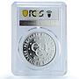 Bulgaria 1000 leva St John of Rila Monastery PR67 PCGS silver coin 1996